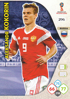 Aleksandr Kokorin Russia Panini 2018 World Cup #296